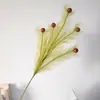 Planta de Juncos Artificiais com 5 Galhos, Recortes de Juncos de Capim Pampas de Haste Longa, Estilização DIY, Decoração de Natal, Badminton Verde Elfo