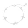 Pulsera de plata de ley 925 con diseño de hada y mariposa bajo el árbol de Banyan, para mujer, con temperamento suave, sentido avanzado, plata lisa, nueva pulsera de regalo