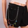Joyería Transfronteriza Europea y Americana Estilo Ins Dulce Femenino Elegante Colgante Acrílico Cadena para la Cintura Tendencia de Moda para Mujer Cadena para Pantalones