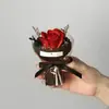 Bolsa de Sabão Buquê Mini Rosa Flor Preservada Presente Mini Lembrança Melhor Amigo Ornamento de Aniversário Venda por Atacado