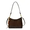 Bolsa Saco Casual Moda Retrô Feminina Outono 2026 Novo Estilo Tendência Estilo Coreano ins Tendência Bolsa de Ombro Transversal Toque de Luxo