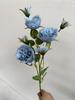 Rosa Austin de 7 cabezas, flor artificial para bodas, arreglo floral, decoración del hogar, flores artificiales para bodas, comercio exterior