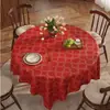 Toalha de Mesa Redonda, À Prova de Óleo, Impermeável, Sem Lavagem, Anti-Escaldamento, Toalha de Mesa Redonda Grande 180*180, Tapete Quadrado de PVC para Mesa de Jantar Doméstica