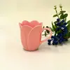 Taza de Cerámica Floral Rosa con Alto Atractivo Estético, Taza de Café Estilo Ins para Niñas, Taza de Regalo para Uso Doméstico, Personalizable