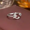 Anillo de Plata de Ley 925 100 Apellidos Familiares Apellido Familiar Anillo para Mujer Nuevo Amor Diseño de Nicho Sentido Anillo de Dedo Abierto Todo-partido Regalo