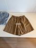 Shorts de Tencel + Linho Casuais e Elegantes! Calças Largas Casuais de Verão Hot Pants Calças Casuais 813 Calças Femininas