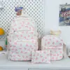 Mochila de Tres Piezas Estilo Japonés Ins para Chicas de Secundaria y Estudiantes Universitarias, Mochila de Gran Capacidad, Mochila Ligera de Viaje, Moderna