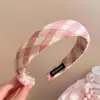 Diadema de corona alta que hace que la cara parezca más pequeña, diadema de ala ancha para mujer, pinza para el pelo estilo coreano, nuevo accesorio para el cabello de diadema con lazo 2026