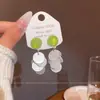 Brincos Verdes de Abacate para Mulheres, Adequados para o Verão, Brincos de Concha, Tarraxas de Brinco, Novos Brincos Populares da Moda 2026