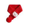 Cachecol de Lã Natalino para Cachorro de Estimação Gato Decoração Festiva Fofa Polaina de Pescoço Universal Estilo Vermelho e Verde