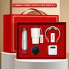 Conjunto de Presente Executivo Power Bank Guarda-Chuva, Caixa de Presente Prática para Clientes, Personalizado para Empresas de Alto Padrão e Funcionários Corporativos