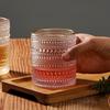 Taza de Agua Resistente al Calor Taza de Café Taza con Cepillo Rayas Verticales Color Original Nórdico para el Hogar