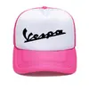 Serie de estampado de letras Vespa grupo de gorra de red de esponja estudiantes compran gorra de pico de pato impresión de LOGO personalizado moda hombres y mujeres