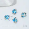 Preservación del Color Set de Oro de 14K Zircón Planeta Azul Galaxia Luna Colgante diy Pulsera Hecha a Mano Collar Colgante de Joyería