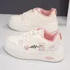 Sapatos Brancos Femininos 2026 Outono Inverno Novo Com Pelúcia Versátil Estudante Casual Esportivo Nicho Fofos Tênis de Skate P308-1