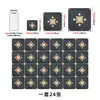 Azulejos de pared retro con patrón étnico de diamantes, impermeables y adecuados para la renovación del baño, azulejos de PVC autoadhesivos para uso en la cocina, pegatinas decorativas resistentes al aceite