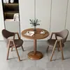 Mesa de recepción y negociación casual minimalista nórdica para apartamento pequeño, juego de mesa y sillas para cafetería de té de leche y café, silla de comedor moderna, mesa de centro pequeña