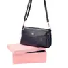 Textura de Cuero Genuino 2024 Otoño e Invierno Nuevo Bolso Cruzado Pequeño Bolso de Hombro Simple a la Moda para Dama Teléfono Móvil de Madre de Mediana Edad