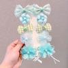 2026 Pinzas para el Cabello de Niña con Lazo Accesorios de Flor Dulce para el Cabello de Bebé Pasadores de Princesa para Niñas Clip de Nuevo Estilo Adornos para el Cabello