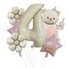 Nuevo Globo de Película de Aluminio de Pastel Mágico de Oso Set Número 32 pulgadas Garra de Oso Fiesta de Cumpleaños Infantil Accesorios para Fotos