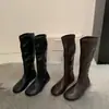 Encuentro de Primera Temporada Nuevo Otoño/Invierno 2026 Punta Redonda Elásticas Adelgazantes Botas Altas Hasta la Rodilla Moda Femenina Temperamento Alto