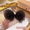 2021 Explosiones de Celebridad de Internet de Estilo Japonés y Coreano Todo Combinable Encaje Blanco Lazo Horquilla Super Inmortal Corazón de Niña Horquilla Banda para el Cabello