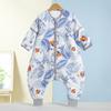 Nuevo Saco de Dormir Antibacteriano para Niños de Aishixin, Saco de Dormir de Gasa de Algodón Puro de Dibujos Animados de Verano, Saco de Dormir Delgado para Bebé con Piernas Separadas