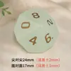 Dados de Piedra Preciosa Natural Luminosa Verde al por Mayor Poliédricos Grabados con Números Juego de Rol Dnd Juego de Siete Piezas Z01