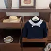 ¡NingliQuédatelo para ti! Camiseta súper linda con lazo floral para niñas en otoño, atuendo elegante con pantalones ligeramente acampanados para pequeñas supermodelos