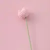 Tulipán de Crochet Creativo Cabeza Gruesa Producto Terminado Decoración del Hogar Exquisito Tejido de Hilo Tulipán Ramo Regalo