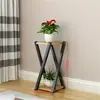 Suporte de Flores de Ferro para Varanda, Suporte de Flores Combinado de Dois Níveis para Piso Interno para Plantas Verdes, Suculentas e Plantas de Entrada