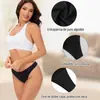 Amazon Europeo y Americano Transfronterizo Bikini Sexy de Hielo Seda Sin Costuras Tangas para Mujer Invisibles de Cintura Baja Pantalones Cortos de Yoga