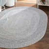Alfombra Tejida a Mano Sala de Estar Sofá Alfombra Mesa de Centro Hogar Dormitorio Manta de Noche Ovalada Nórdica Moderna Exterior Tapete de Piso