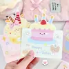 Nuevas Tarjetas de Felicitación Plegables de Dibujos Animados de Animalitos Lindos para Niños de Preescolar, Estudiantes de Primaria y Tarjetas de Mensaje para Niños
