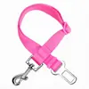 Cinto de Segurança Ajustável para Cães em Carro - Tira de Segurança Resistente de Nylon com Gancho Giratório de 360 Graus e Clipe de Fivela de Cinto de Segurança Universal para Cães Pequenos, Médios e Grandes, Rosa