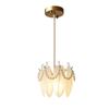 Francês Pearl Light Luxo Pequeno Candelabro Corredor Corredor Varanda Pós-moderna Romântico Quente Candeeiro de Teto de Vidro