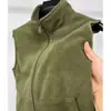 Chaleco térmico para hombre, tallas para mediana edad y adultos jóvenes, color liso, capa base, ropa interior, chaleco, prenda exterior, estilo otoño e invierno, marrón