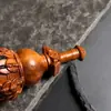 Cabaça Esculpida em Madeira de Jucá Fulgurada Fulu Acessórios Pingente Chaveiro de Carro Joias de Madeira Artesanais para Homens e Mulheres Acessórios Venda por Atacado