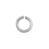 Plata de Ley 925 Redonda de un Solo Círculo Hecha a Mano DIY Joyería Pulsera Collar Conexión Final Accesorios Fábrica Stock Listo Entrega 48H