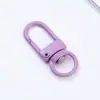 Chaveiro de metal pintado para cachorro 3 pingentes de fivela de porta pequena chaveiro giratório acessórios para chaveiro diy