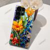 Popular Comercio Exterior Funda 3D Floral para Teléfono Samsung S25U Cubierta Protectora S24 Modelo Transfronterizo S23 Película Dos en Uno