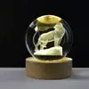 Bola de cristal com logotipo gravado direto da fábrica, decoração de padrão gravado internamente, presente criativo de estrela, ornamentos de bola de cristal branco