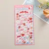Pegatinas Divertidas Flotantes 3D de Dibujos Animados Diamante de Cristal Pegatinas Decorativas para Niños Pegatinas 3D Lindas en Relieve para Diario de Niña