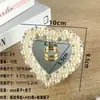 Estoque Dropshipping Mesa de Maquiagem Espelhada Tamanho Grande Mesa Espelho Perolado Tendência Estilo Ins Estilo Creme Suporte de Exibição de Pérolas