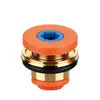 Válvula angular de latón de 1/2 pulgada para grifo, empaque de parada automática de agua, no necesita cinta de teflón, empaque a prueba de explosiones y fugas, accesorios para tuberías