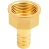 Conector de Latão com Rosca Interna e Espigão de 4/6 Polegadas para Mangueira de Gás Natural, Adaptador Roscado Reto Espessado, Conexão de Cobre
