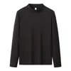 Sudadera de Polar Térmico, Ropa Interior Térmica, Capa Base de Cuello Alto Medio para Hombre, Camiseta de Manga Larga, Compra Grupal de Ropa Interior Térmica