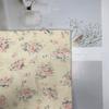 Muselina crepé de algodón de doble capa estampada floral para bebé, ropa de bebé, pijamas, tela para manta