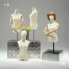 Maniquí de tienda de ropa, accesorios, maniquí femenino de medio cuerpo de escritorio, estilo coreano, soporte de exhibición, soporte de maniquí de ventana para ropa de mujer