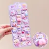 Lindas pegatinas 3D de trasero de dibujos animados, pegatinas en relieve para bricolaje, pegatinas para niños, pegatinas de gelatina de conejito para bebé, juguetes para niñas
